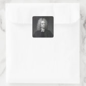 Jonathan Swift Quadratischer Aufkleber (Tasche)