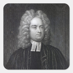 Jonathan Swift Quadratischer Aufkleber