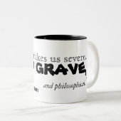 Jonathan Swifts Zitat über Kaffee - Tasse (VorderseiteRechts)