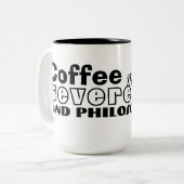 Jonathan Swifts Zitat zur Kaffee-Tasse 2 Zweifarbige Tasse (Vorderseite Links)