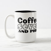 Jonathan Swifts Zitat zur Kaffee-Tasse 2 Zweifarbige Tasse (Links)