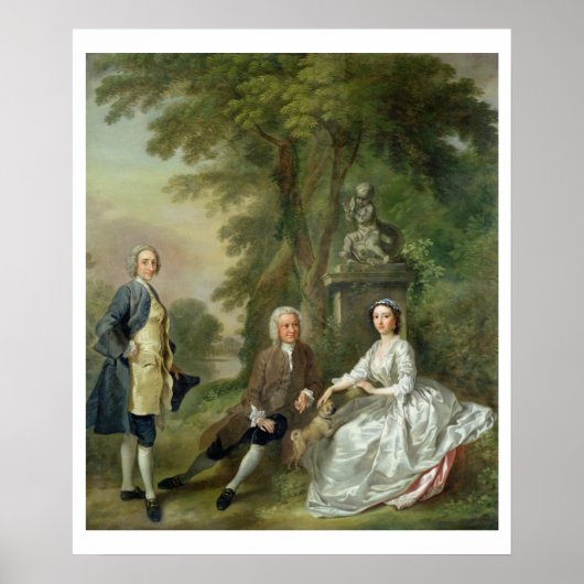 Jonathan Tyers (d.1767) und seine Tochter Elizabet Poster (Vorne)