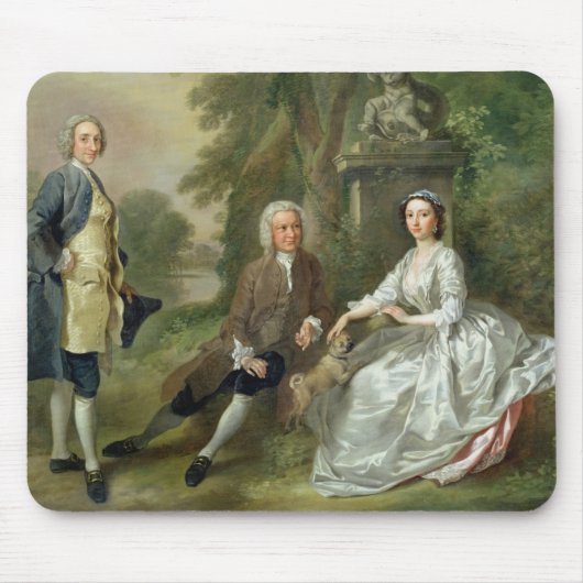 Jonathan Tyers (d.1767) und seine Tochter, Mousepad (Vorne)