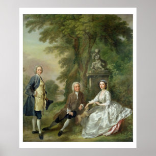 Jonathan Tyers (d.1767) und seine Tochter, Poster