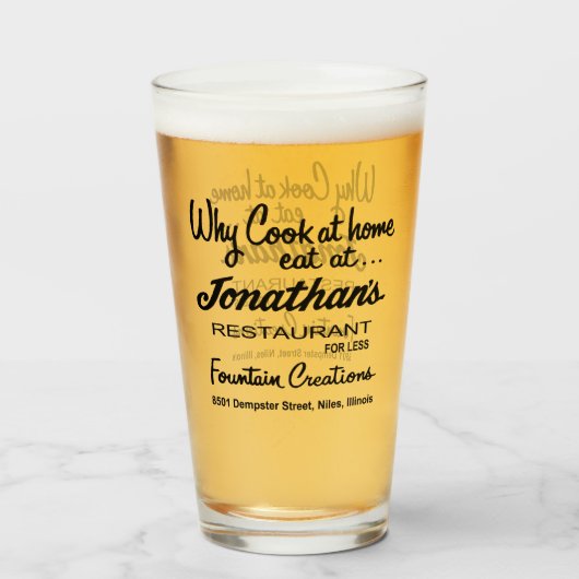 Jonathan's Restaurant, Niles, IL Glas (Vorne (Gefüllt))