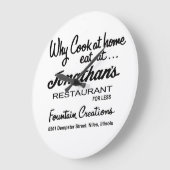 Jonathan's Restaurant, Niles, IL Große Wanduhr (Winkel)