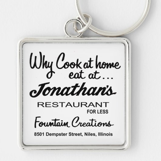 Jonathan's Restaurant, Niles, IL Schlüsselanhänger (Vorne)