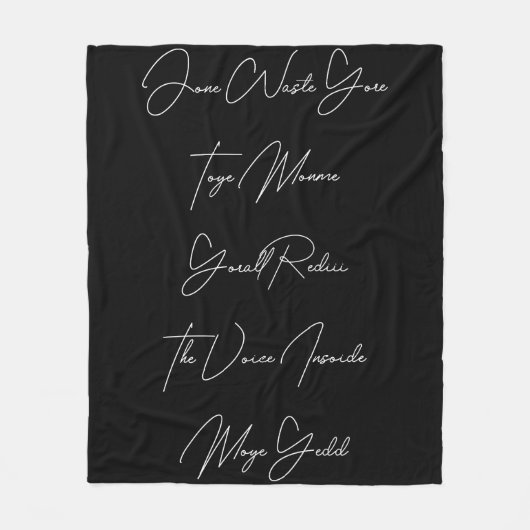 Jone Waste Yore Toye Monme Wood Wall Art Fleecedecke (Vorderseite)