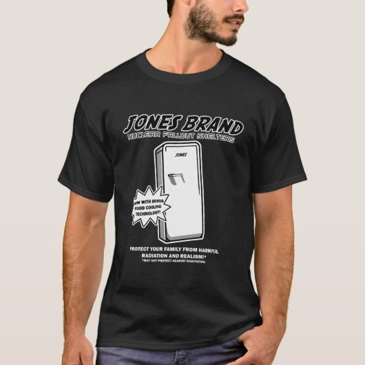 Jones-Atombunker T-Shirt (Vorderseite)