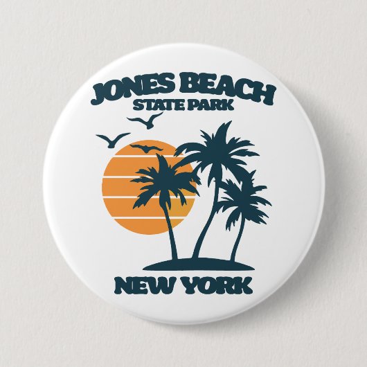 Jones Beach Long Island New Button (Vorderseite)