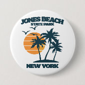 Jones Beach Long Island New York Button (Vorderseite)