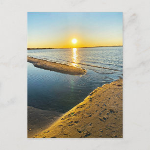 Jones Beach New York NY LI Strand Sonnenuntergang Postkarte
