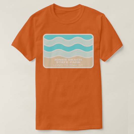 Jones Beach Staat Park Long Island Absturzwelle T-Shirt (Design vorne)
