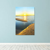 Jones Beach Sunset Beach NY Leinwanddruck (Insitu (Holzboden))