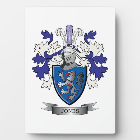Jones Coat of Arms Fotoplatte (Vorderseite)