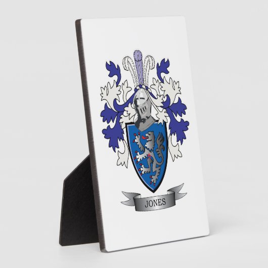 Jones Coat of Arms Fotoplatte (Seite)