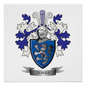 Jones Coat of Arms Poster (Vorderseite)