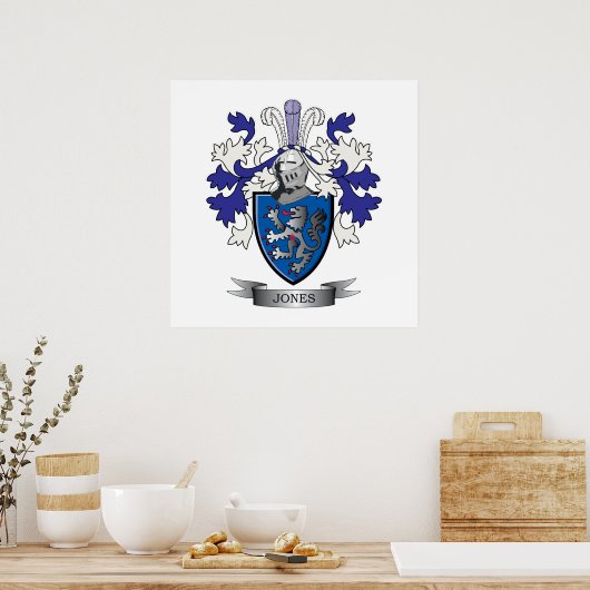 Jones Coat of Arms Poster (Küche)