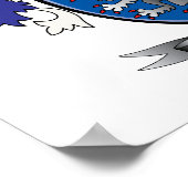 Jones Coat of Arms Poster (Ecke)