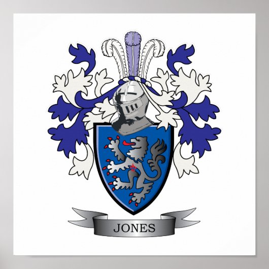 Jones Coat of Arms Poster (Vorne)