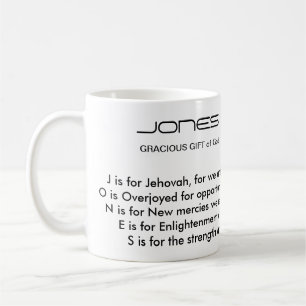 Jones-Familienname-Gedicht-Tasse Kaffeetasse