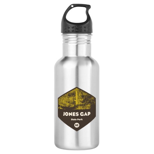 Jones Gap Staat Park South Carolina Edelstahlflasche (Vorderseite)