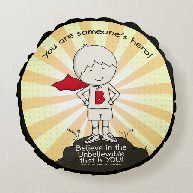 Jones Helden Rundes Kissen (Vorderseite)