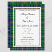 Jones Scottish Wedding Einladung (Vorne/Hinten)