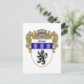 Jones Welsh Coat of Arms (Mantled) Postkarte (Stehend Vorderseite)