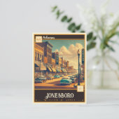 Jonesboro, Arkansas | VINTAG Postkarte (Stehend Vorderseite)