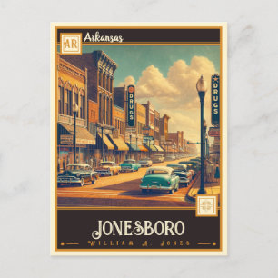 Jonesboro, Arkansas Vintage Postkarte
