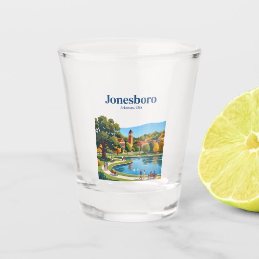 Jonesboro USA Schnapsglas (Vorderseite)
