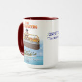 Jonette "The Brain Buffaneers Pirate Design" Tasse (Vorderseite Links)