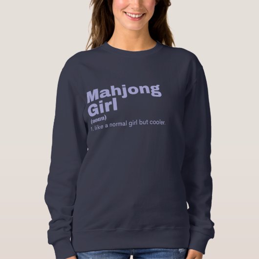 jong Girl - Mahjong Sweatshirt (Vorderseite)