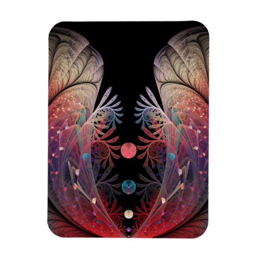 Jonglage Abstract Modern Fantasy Fractal Art Magnet (Vertikal)