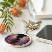 Jonglage Abstract Modern Fantasy Fractal Art Schlüsselanhänger (Seite)