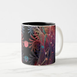 Jonglage Abstract Modern Fantasy Fractal Art Zweifarbige Tasse
