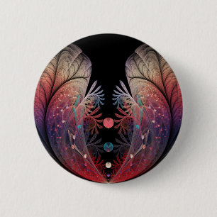 Jonglage Abstract Moderne Fantasy-Fraktal-Kunst Button