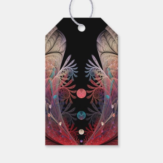 Jonglage Abstract Moderne Fantasy Fraktal Kunst Geschenkanhänger (Vorderseite)