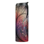 Jonglage Abstract Moderne Fantasy Fraktal Monogram Thermosbecher (Nach links gedreht)