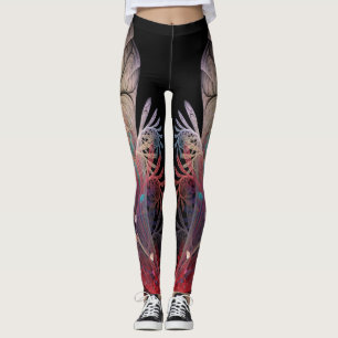 Jonglage Abstract Moderne Fantasy-Fraktalkunst Leggings
