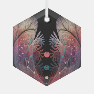 Jonglage Abstracte Moderne Fantasy-Fraktal-Kunst Ornament Aus Glas