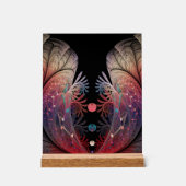 Jonglage Abstrakt Modern Fantasy Fraktal Art Acrylschild (Vorderseite)