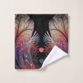 Jonglage Abstrakt Modern Fantasy Fraktal Art Badhandtuch Set (Waschlappen)