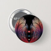 Jonglage Abstrakt Modern Fantasy Fraktal Art Button (Vorne & Hinten)