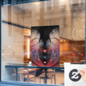 Jonglage Abstrakt Modern Fantasy Fraktal Art Fensteraufkleber (Café-Fenster)