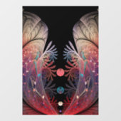 Jonglage Abstrakt Modern Fantasy Fraktal Art Fensteraufkleber (Blatt)