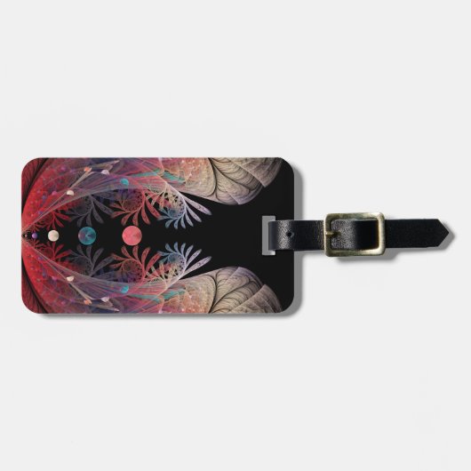 Jonglage Abstrakt Modern Fantasy Fraktal Art Gepäckanhänger (Vorderseite horizontal)