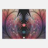 Jonglage Abstrakt Modern Fantasy Fraktal Art Geschenkpapier Set (Vorderseite 3)
