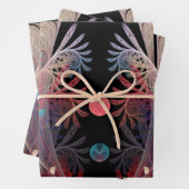 Jonglage Abstrakt Modern Fantasy Fraktal Art Geschenkpapier Set (Beispiel)